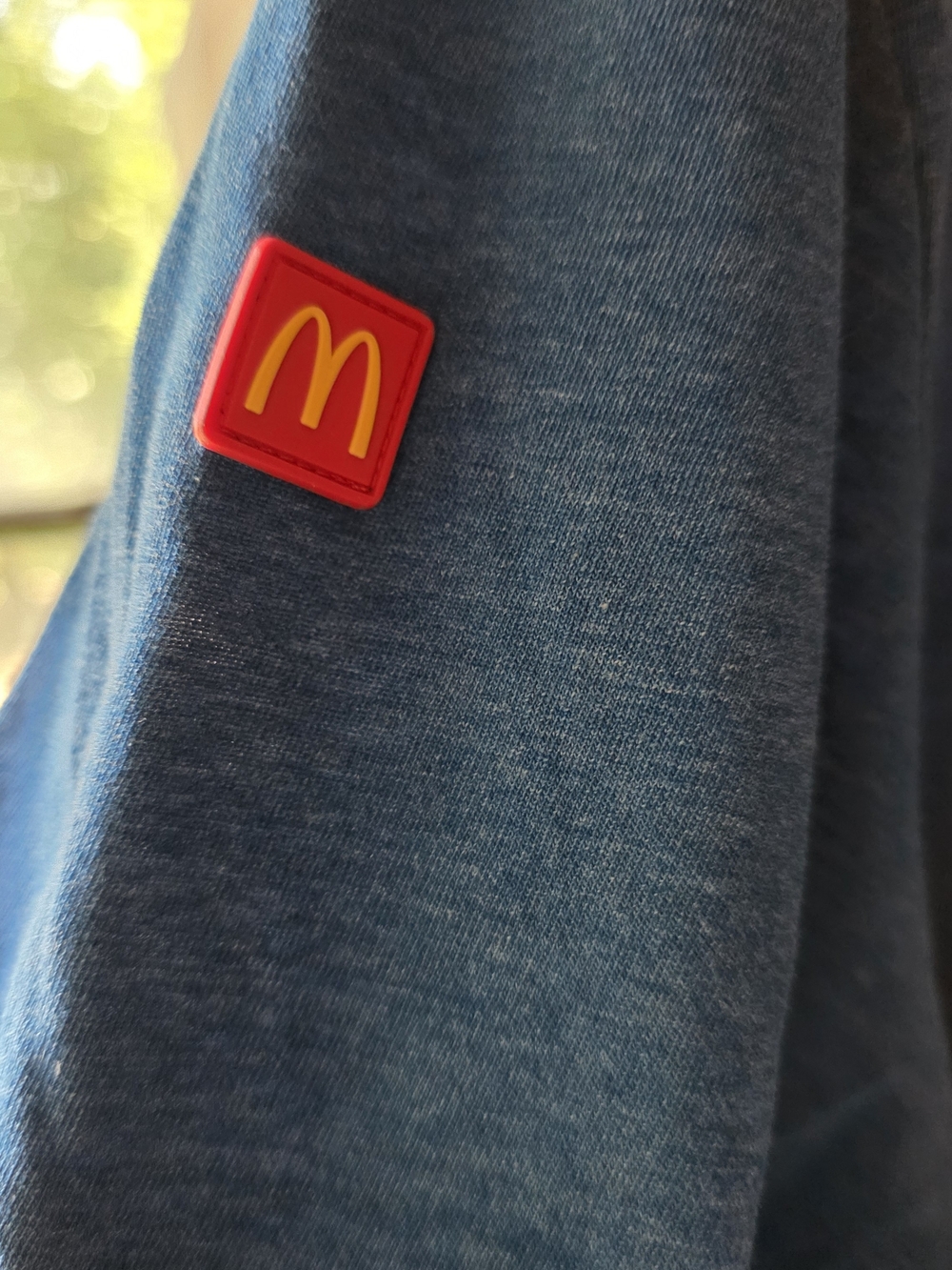 McDonald's Blue Short Sleeve Graphic Tee with Red & Yellow Logo - Picture 6 of 6